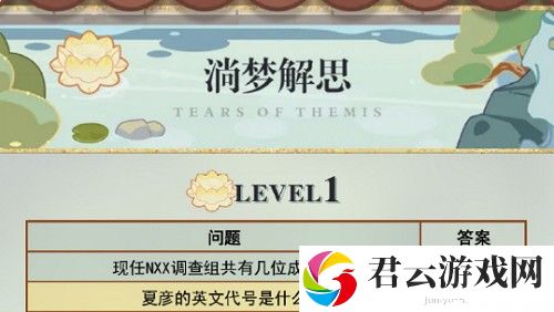 未定事件簿淌梦解思答案是什么 未定事件簿淌梦解思答案攻略分享