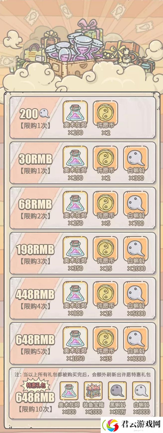 最强蜗牛10月2日许愿周活动一览