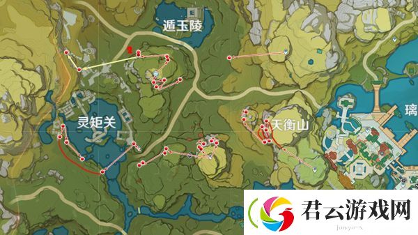 原神琉璃袋采集路线推荐