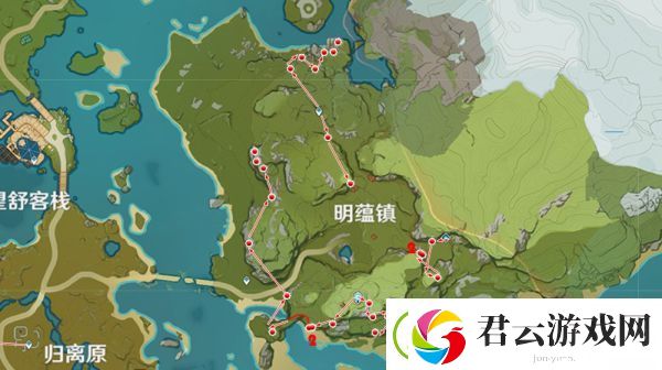原神琉璃袋采集路线推荐