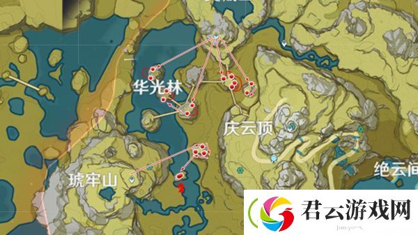 原神琉璃袋采集路线推荐