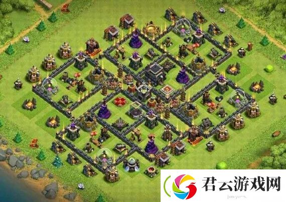 部落冲突9本最强防御布阵怎么搭配
