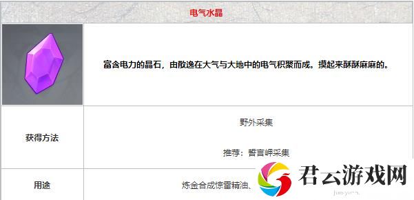 原神电气水晶怎么挖
