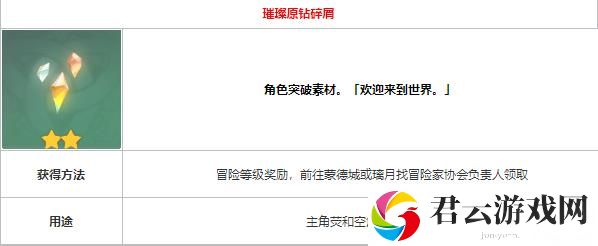 原神璀璨原钻碎屑怎么获取