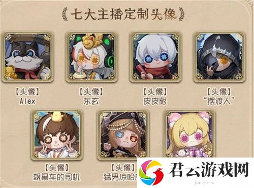 《第五人格》怎么获得主播定制头像