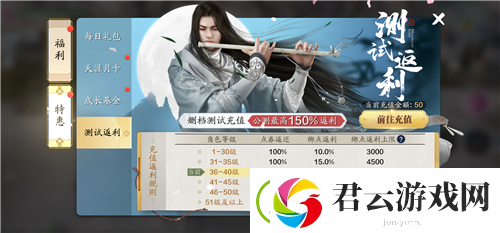 天涯明月刀充值返利怎么领-天涯明月刀攻略
