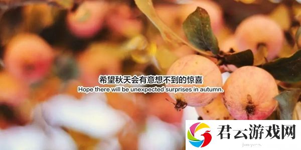 希望秋天会有意想不到的惊喜图片-攻略带你领略新境