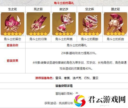 原神角斗士套装在哪刷