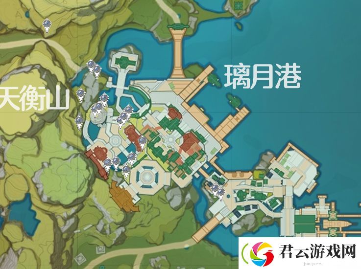 原神璃月区域特产分布图