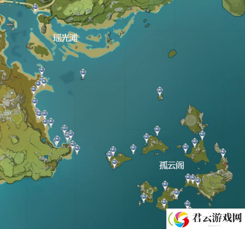 原神璃月区域特产分布图