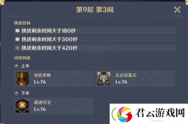 原神深渊9层阵容推荐