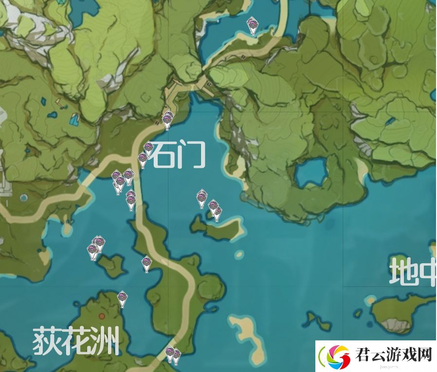 原神璃月区域特产分布图