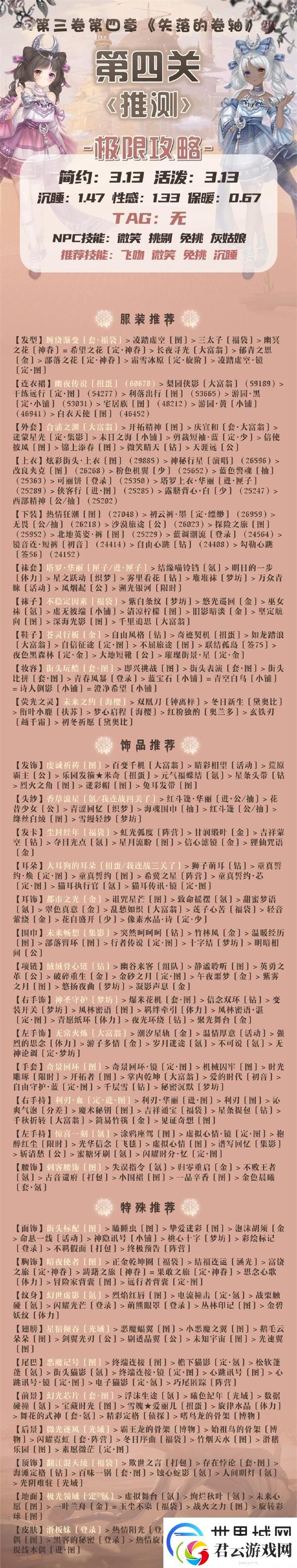 奇迹暖暖推测高分搭配攻略：攻略教你应对困境