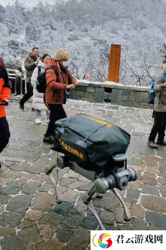 机器狗在泰山“入职”