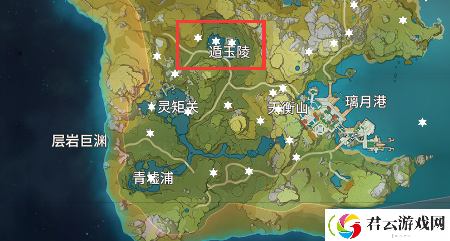 原神遁玉陵岩神瞳位置一览-原神攻略