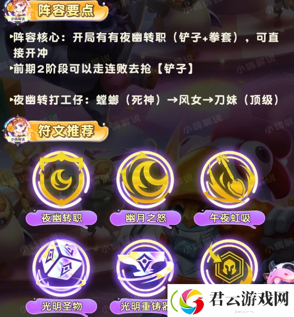 云顶之弈S11夜幽九五阵容攻略