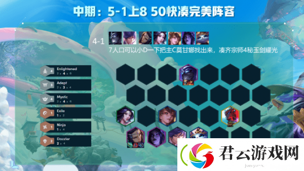 云顶之弈玉剑耀光阵容怎么玩