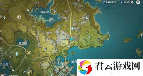 原神望舒客栈假山在哪