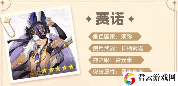 原神赛诺阵容搭配推荐
