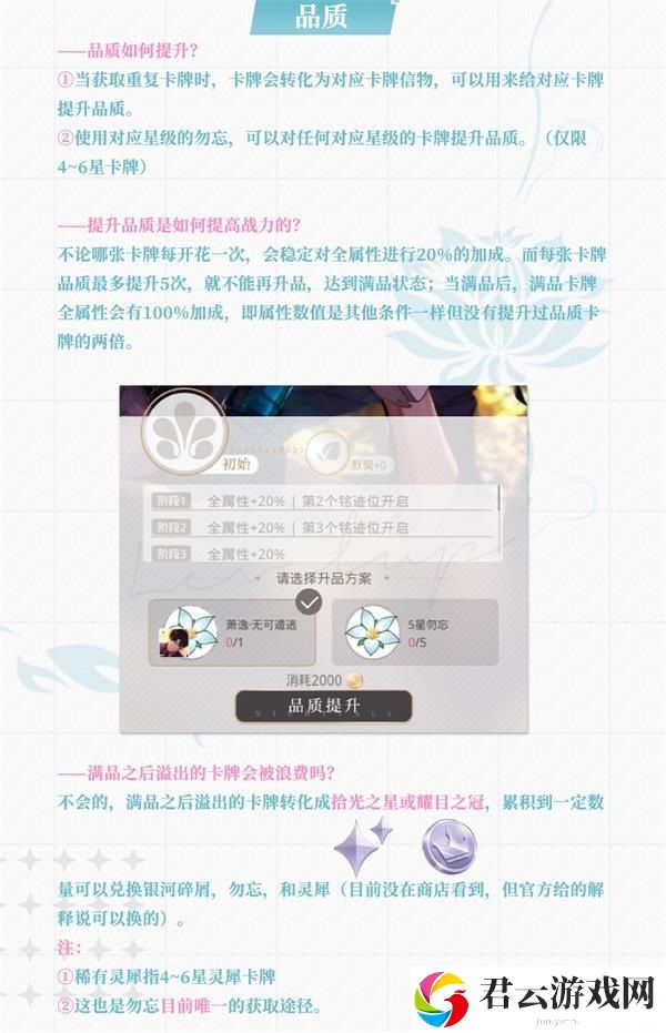 光与夜之恋卡牌品质提升攻略