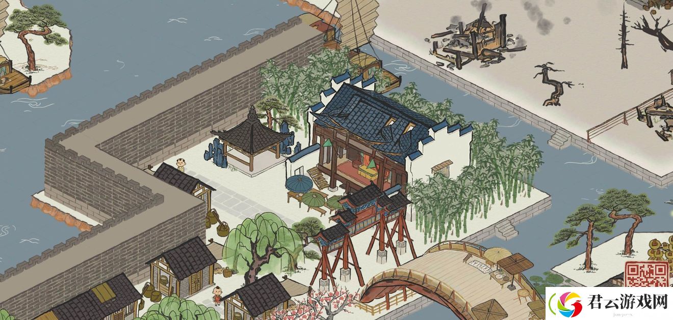江南百景图全绿布局怎么摆