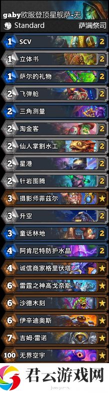 炉石传说无限星舰萨卡组代码详细一览