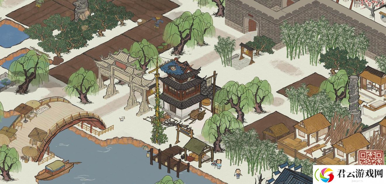 江南百景图全绿布局怎么摆