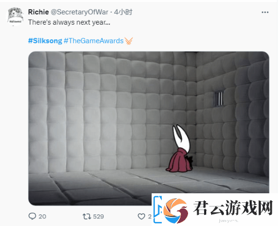 丝之歌再次缺席TGA！五年等待让粉丝陷入绝望