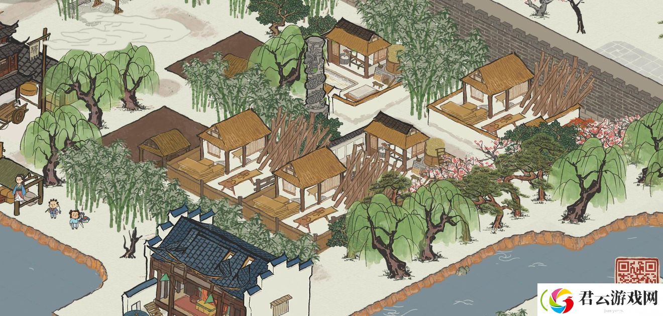 江南百景图全绿布局怎么摆