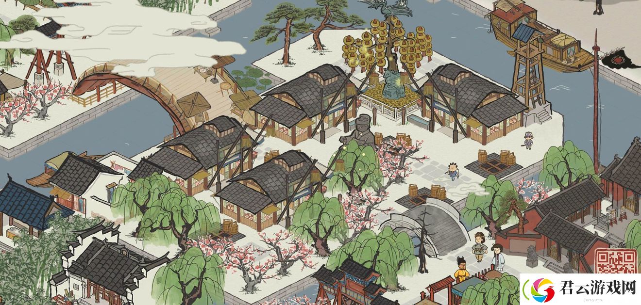 江南百景图全绿布局怎么摆