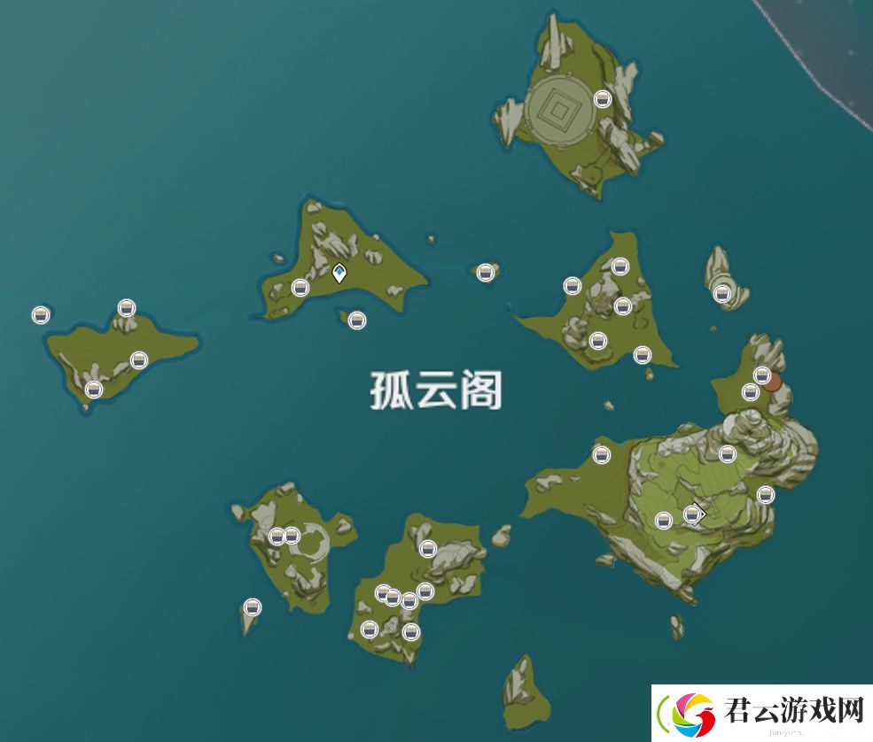 原神孤云阁宝藏位置-原神攻略