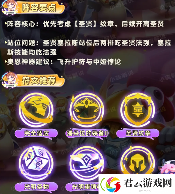 云顶之弈S11圣斗塞拉斯阵容攻略
