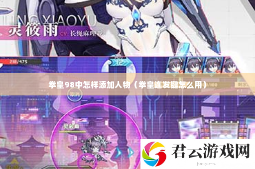 拳皇98中怎样添加人物 宠物成长速度加速诺布攻略