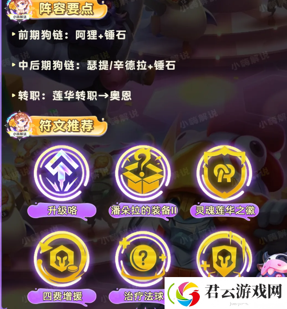 云顶之弈S11二级头辛德拉阵容攻略