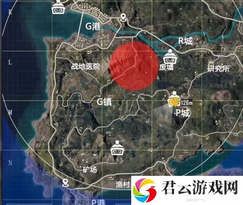 和平精英,p城教堂打卡点在哪里,p城教堂打卡点位置