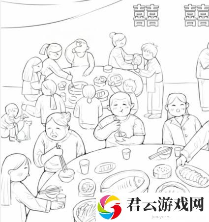 文字找茬大师结婚吃席攻略