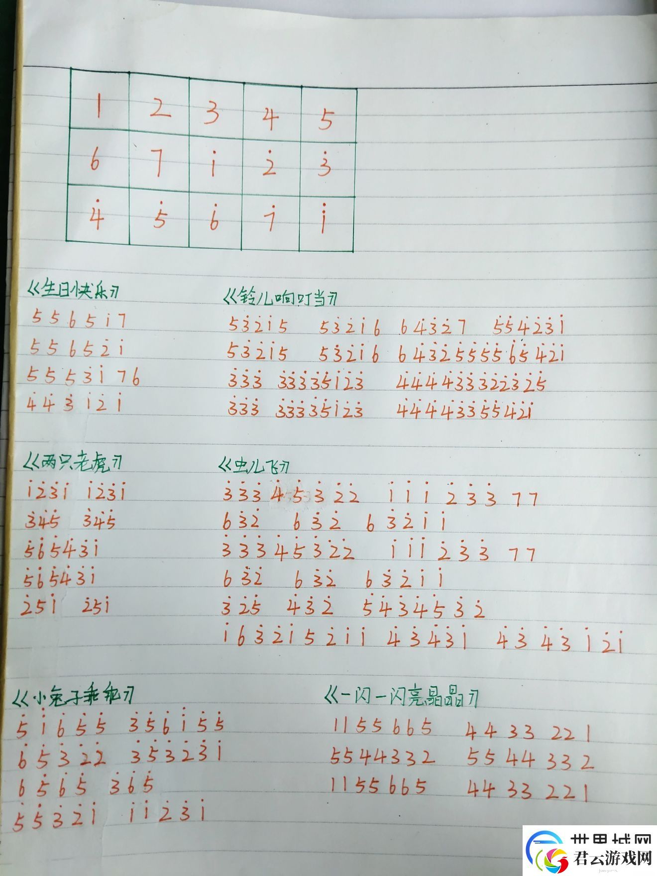 光遇琴谱大雾四起分享