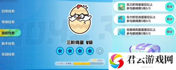 蛋仔派对巅峰赛段位一览